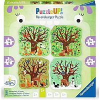 Puzzle Up! Four Seasons (12 + 16 + 20 + 24 Piece Puzzles)