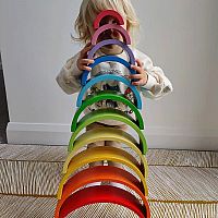 Wooden Stacking Rainbow Large