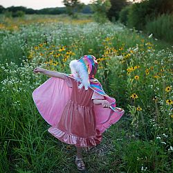 Rainbow Princess Cape - Size  5-6