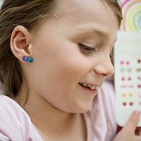 Rainbow Stick on Earrings