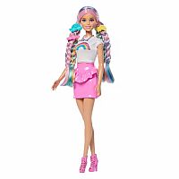 Barbie Rainbow Sparkle Hair Playset