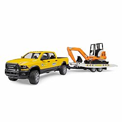 Ram Rental Truck w/Trailer & Excavator