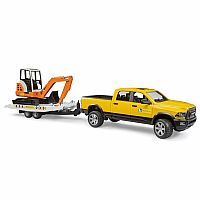 Ram Rental Truck w/Trailer & Excavator