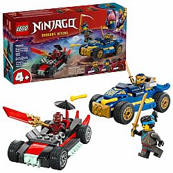 Leo Ninjago Rogue vs. Drix Race Car Duel