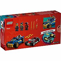 Leo Ninjago Rogue vs. Drix Race Car Duel