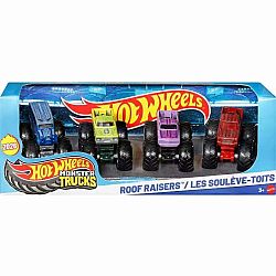 Hot Wheels Monster Trucks - Roof Raisers 4-Pack