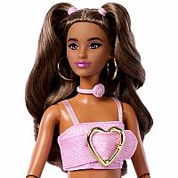 Barbie Deluxe Pink Rose Pants & Crop Top