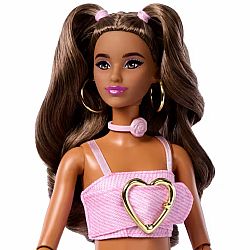 Barbie Deluxe Pink Rose Pants & Crop Top