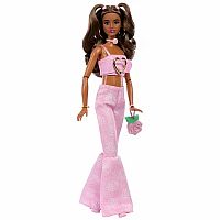 Barbie Deluxe Pink Rose Pants & Crop Top