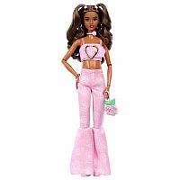 Barbie Deluxe Pink Rose Pants & Crop Top