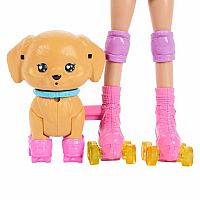 Barbie Skate and Run Blonde w/ Puppy