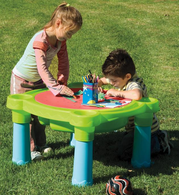 sand and water play table target