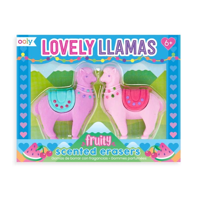 Scented Erasers Lovely Llamas Lucky Duck Toys