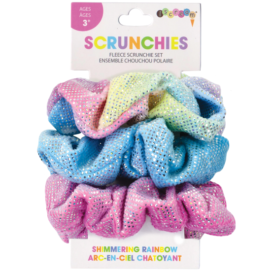Rainbow Glitter Scrunchie Set - Lucky Duck