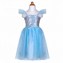 Sequins Princess Dress Blue 5-6