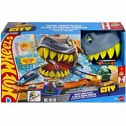 Hot Wheels City Shark Chomp Beach Playset