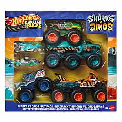Hot Wheels Monster Trucks Sharks vs. Dinos Multipack