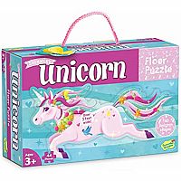 Shimmery Unicorn Floor Puzzle