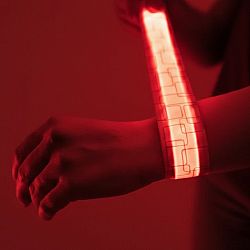 Lighted Slap Bracelets - Red