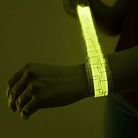 Lighted Slap Bracelet - Green/Yellow