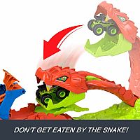 Hot Wheels Monster Trucks - Snake Slam Takedown Playset