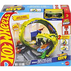Hot Wheels Snake Spiral Attack Playset