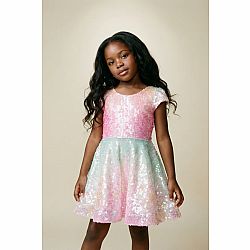 Sorbet Swirl Skater Dress - Size 3/4
