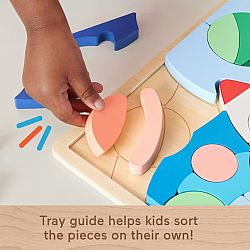 Fisher-Price Wooden Space Blocks Puzzle