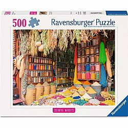 Colorful Spices and Herbs, Morocco - 500 Piece Puzzle