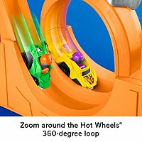 Little People Hot Wheels Spiral Stunt Speedway