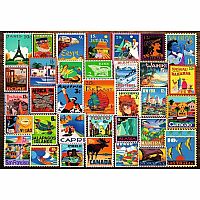 Travel Stamps (200 Piece XL Puzzle)