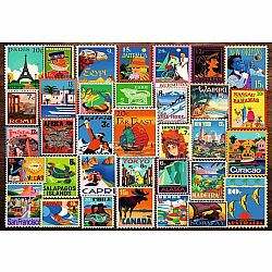 Travel Stamps (200 Piece XL Puzzle)