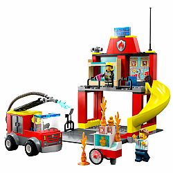 Lego City Fire Station and Fire Truck