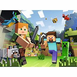 Minecraft Steve and Alex (100 Piece Puzzle)