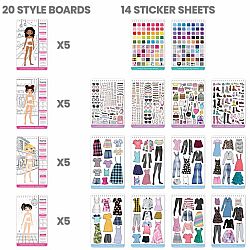 Sticker Stylist Fashion Sketch Set