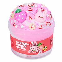 PeachyBbies Slime: Straw-Bunny Swirl