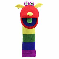 Knitted Hand Puppet ECO Sockettes Rainbow - Sunny