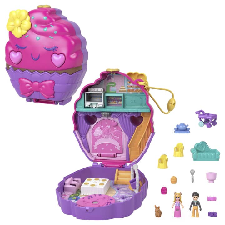 Polly Pocket Something Sweet Cupcake Compact - Lucky Duck Toys