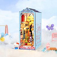 DIY Miniatures Kit - Hello Kitty Town Square Book Nook