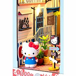 DIY Miniatures Kit - Hello Kitty Town Square Book Nook