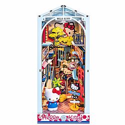 DIY Miniatures Kit - Hello Kitty Town Square Book Nook
