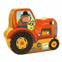 Mini Silhouette Tractor 16 pc Puzzle