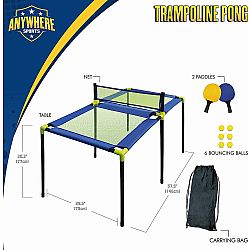 Trampoline Pong Table Set