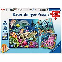 Underwater Splendor - Three 49 Piece Puzzles