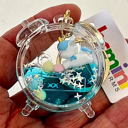 Unicorn Clock Floaty Keycharm