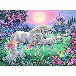Unicorns in the Mooonlight - 100 Piece Glow Puzzle