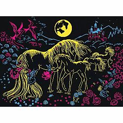 Unicorns in the Mooonlight - 100 Piece Glow Puzzle