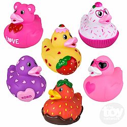 3.5" Valentine's Rubber Duck (assorted)