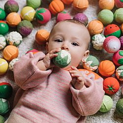 Baby Sensory Ball Set - Veggie Soup