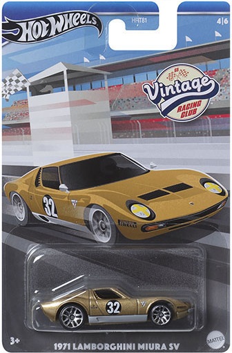 Hot Wheels Vintage Racing Club 1971 Lamborghini Miura SV Lucky Duck Toys